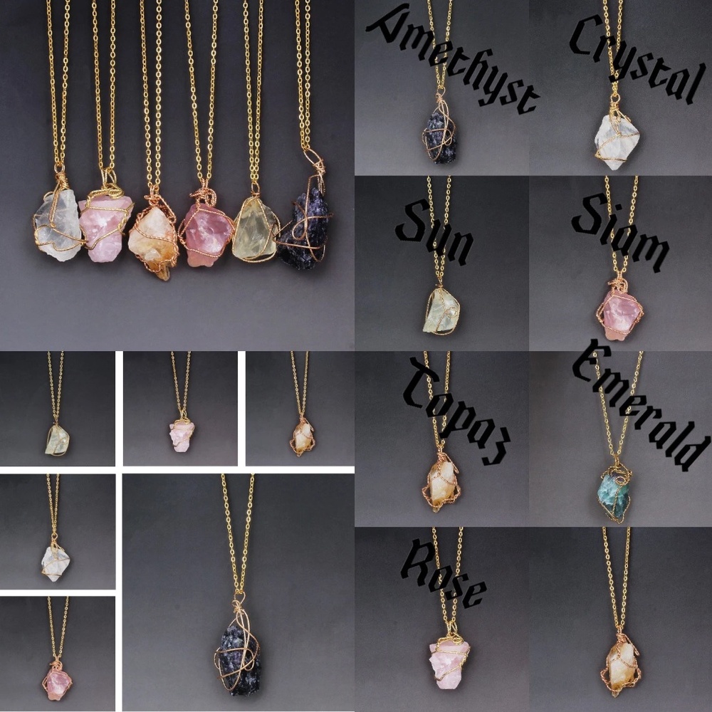 Quartz Crystal Necklaces - Picture 1 of 9